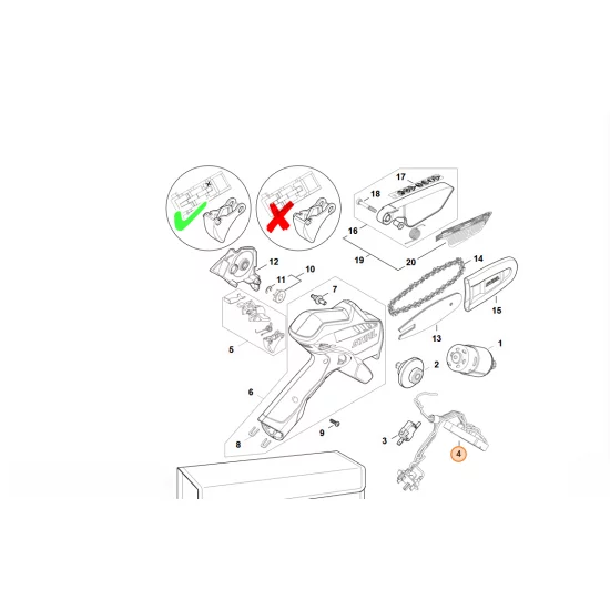 STIHL  Moduł elektroniczny GA01 430 1420